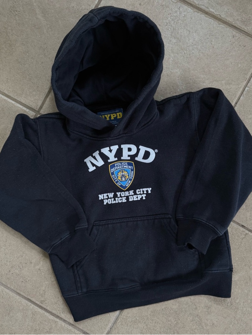 NYPD Kids Navy Pullover Hoodie